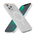 For iPhone 13 Pro Max Translucent Frosted Skin PC MagSafe Phone Case(White) - 3