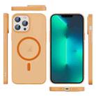 For iPhone 13 Pro Max Translucent Frosted Skin PC MagSafe Phone Case(Orange) - 2