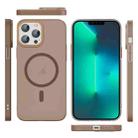 For iPhone 13 Pro Max Translucent Frosted Skin PC MagSafe Phone Case(Desert Gold) - 2
