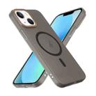 For iPhone 13 Translucent Frosted Skin PC MagSafe Phone Case(Black) - 3