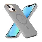 For iPhone 13 Translucent Frosted Skin PC MagSafe Phone Case(Grey) - 3