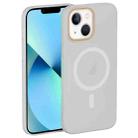 For iPhone 13 Translucent Frosted Skin PC MagSafe Phone Case(White) - 1