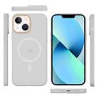 For iPhone 13 Translucent Frosted Skin PC MagSafe Phone Case(White) - 2