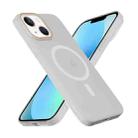 For iPhone 13 Translucent Frosted Skin PC MagSafe Phone Case(White) - 3