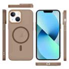 For iPhone 13 Translucent Frosted Skin PC MagSafe Phone Case(Desert Gold) - 2