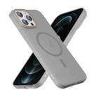 For iPhone 12 Pro Translucent Frosted Skin PC MagSafe Phone Case(Grey) - 3