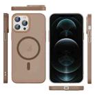 For iPhone 12 Pro Translucent Frosted Skin PC MagSafe Phone Case(Desert Gold) - 2