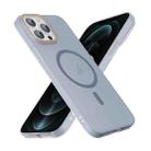 For iPhone 12 Pro Translucent Frosted Skin PC MagSafe Phone Case(Sierra Blue) - 3