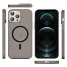 For iPhone 12 Pro Max Translucent Frosted Skin PC MagSafe Phone Case(Black) - 2