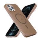 For iPhone 12 Pro Max Translucent Frosted Skin PC MagSafe Phone Case(Desert Gold) - 3