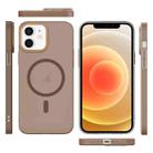 For iPhone 12 Translucent Frosted Skin PC MagSafe Phone Case(Desert Gold) - 2