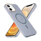 For iPhone 12 Translucent Frosted Skin PC MagSafe Phone Case(Sierra Blue) - 3