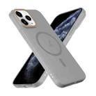 For iPhone 11 Pro Max Translucent Frosted Skin PC MagSafe Phone Case(Grey) - 3