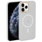For iPhone 11 Pro Max Translucent Frosted Skin PC MagSafe Phone Case(White) - 1