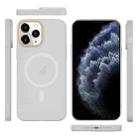 For iPhone 11 Pro Max Translucent Frosted Skin PC MagSafe Phone Case(White) - 2