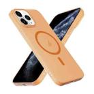 For iPhone 11 Pro Max Translucent Frosted Skin PC MagSafe Phone Case(Orange) - 3