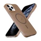 For iPhone 11 Pro Max Translucent Frosted Skin PC MagSafe Phone Case(Desert Gold) - 3