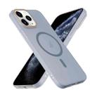 For iPhone 11 Pro Max Translucent Frosted Skin PC MagSafe Phone Case(Sierra Blue) - 3