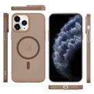 For iPhone 11 Pro Translucent Frosted Skin PC MagSafe Phone Case(Desert Gold) - 2