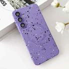 For Samsung Galaxy A55 5G Starry Sky TPU Shockproof MagSafe Phone Case(Purple) - 1