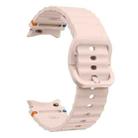 For Samsung Galaxy Watch FE / 7 / 6 / 5 / 4 xDfind Wavy Grain Stitched Colorful Buckle Silicone Watch Band(Pink) - 3