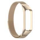 For Samsung Galaxy Fit2 xDfind Watch Frame Integrated Milan Stainless Steel Watch Band(Gold) - 2