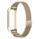 For Samsung Galaxy Fit2 xDfind Watch Frame Integrated Milan Stainless Steel Watch Band(Gold) - 3