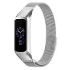 For Samsung Galaxy Fit2 xDfind Watch Frame Integrated Milan Stainless Steel Watch Band(Silver) - 1