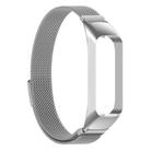 For Samsung Galaxy Fit2 xDfind Watch Frame Integrated Milan Stainless Steel Watch Band(Silver) - 2