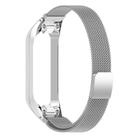 For Samsung Galaxy Fit2 xDfind Watch Frame Integrated Milan Stainless Steel Watch Band(Silver) - 3