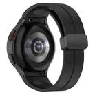 For Samsung Galaxy Watch7 / Watch FE 40mm xDfind Fold Magnetic Black Buckle Silicone Watch Band(Black) - 2