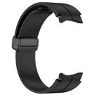 For Samsung Galaxy Watch7 / Watch FE 40mm xDfind Fold Magnetic Black Buckle Silicone Watch Band(Black) - 3