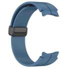 For Samsung Galaxy Watch6 / Watch6 Classic xDfind Fold Magnetic Black Buckle Silicone Watch Band(Blue) - 3