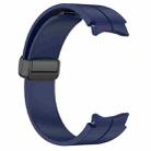 For Samsung Galaxy Watch6 / Watch6 Classic xDfind Fold Magnetic Black Buckle Silicone Watch Band(Midnight Blue) - 3