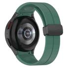 For Samsung Galaxy Watch5 / Watch5 Pro xDfind Fold Magnetic Black Buckle Silicone Watch Band(Dark Green) - 2