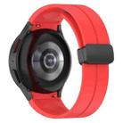 For Samsung Galaxy Watch3 41mm xDfind Fold Magnetic Black Buckle Silicone Watch Band(Red) - 2