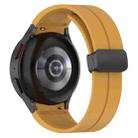 For Samsung Galaxy Watch3 41mm xDfind Fold Magnetic Black Buckle Silicone Watch Band(Yellow) - 2