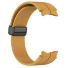 For Samsung Galaxy Watch3 41mm xDfind Fold Magnetic Black Buckle Silicone Watch Band(Yellow) - 3