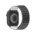 For Apple Watch 42mm / 41mm / 40mm / 38mm DUX DUCIS SD Series Double-Sided Blind Insert Silicone Magnetic Watch Strap(Black + Starlight) - 3