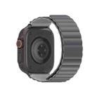 For Apple Watch 42mm / 41mm / 40mm / 38mm DUX DUCIS SD Series Double-Sided Blind Insert Silicone Magnetic Watch Strap(Dark Grey + Light Grey) - 3