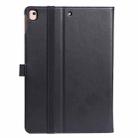 For iPad 10.2 / iPad Air 10.5 / iPad Pro 10.5 inch Retro Texture PU Horizontal Flip Leather Case with Holder & Card Slots & Hand Strap(Black) - 3