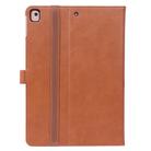 For iPad 10.2 / iPad Air 10.5 / iPad Pro 10.5 inch Retro Texture PU Horizontal Flip Leather Case with Holder & Card Slots & Hand Strap(Brown) - 3