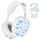For Apple AirPods Max Cow Texture Headphones Silicone Protective Case(Blue) - 1