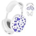 For Apple AirPods Max Cow Texture Headphones Silicone Protective Case(Purple) - 1