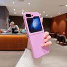 For Samsung Galaxy Z Flip6 5G Skin Feel Solid Color Folding Buckle TPU Phone Case(Purple) - 1