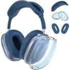 For Apple AirPods Max Headphones Silicone Protective Case(Transparent Midnight Blue) - 1