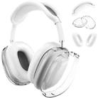 For Apple AirPods Max Headphones Silicone Protective Case(Transparent Silver White) - 1