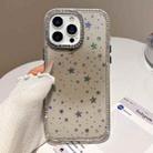 For iPhone 13 Pro Holographic Starry Pattern TPU Hybrid IMD Full Coverage Phone Case(Brown) - 1