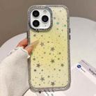 For iPhone 11 Pro Max Holographic Starry Pattern TPU Hybrid IMD Full Coverage Phone Case(Orange) - 1
