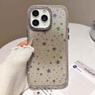 For iPhone 11 Pro Max Holographic Starry Pattern TPU Hybrid IMD Full Coverage Phone Case(Brown) - 1